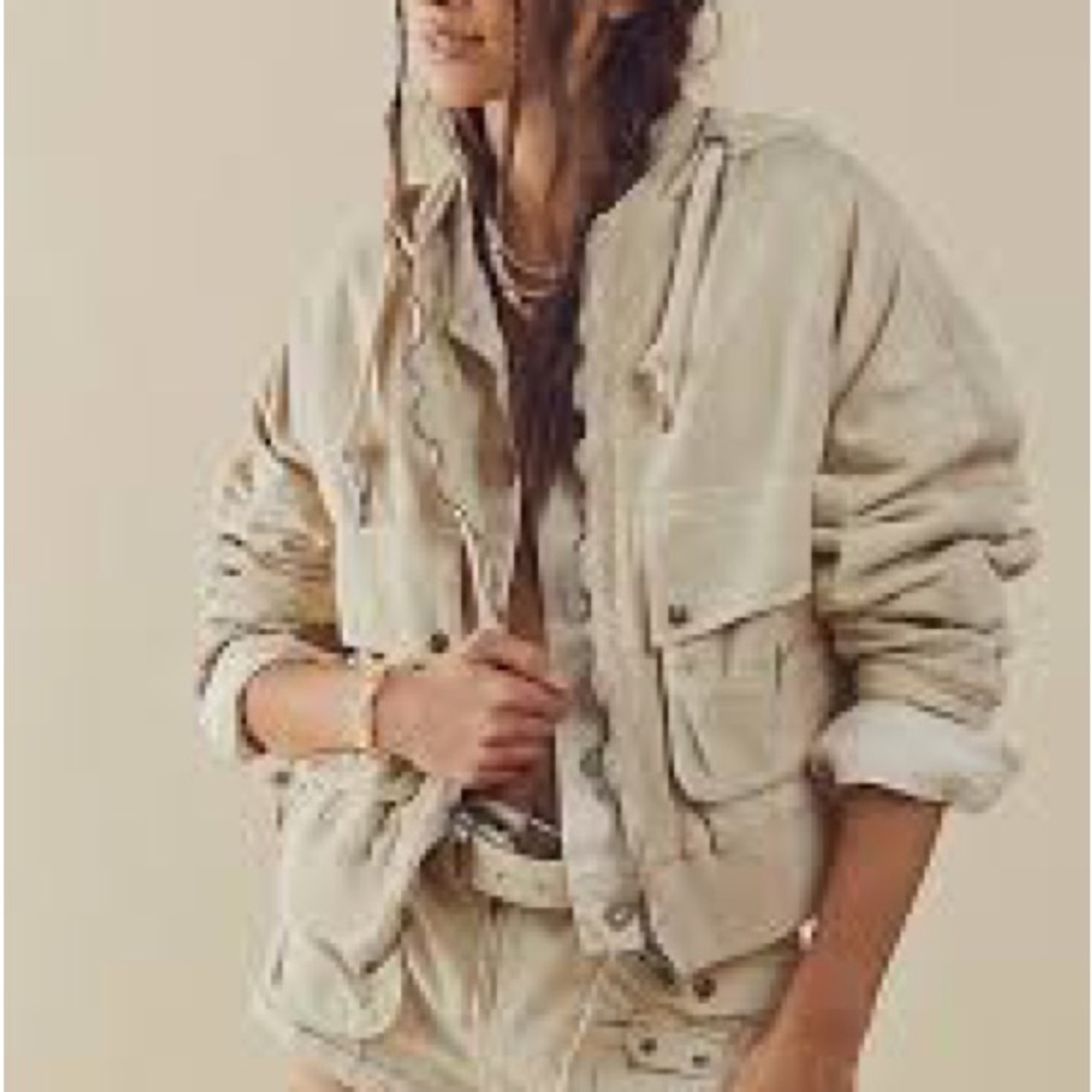 Free People Women’s We The Free Eyes On You Surplus Jacket Size XL
